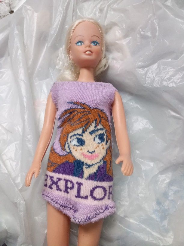 Barbie Type Doll And Clothes