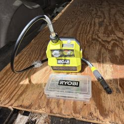 Ryobi Rotary Tool with Flexible Shaft & Accessories