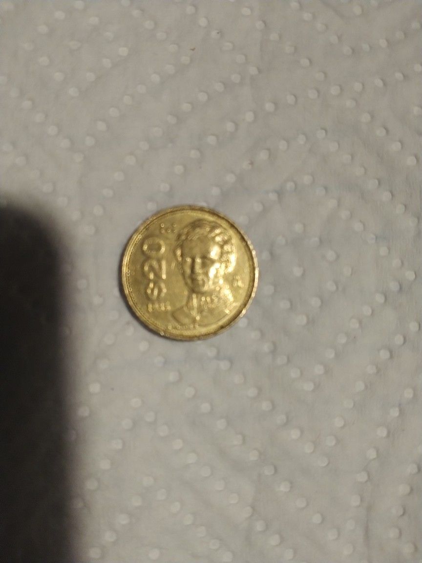 1985 20 Pesos Mexican Coin