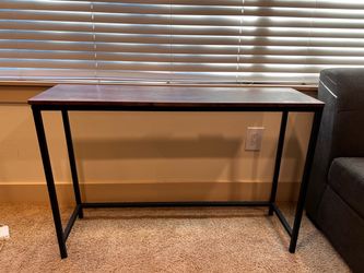 Industrial Wood Top Desk with Metal Frame