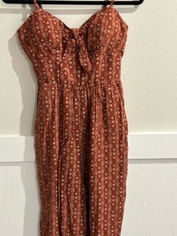 Boho Wide-leg cropped gaucho jumpsuit