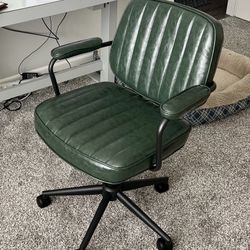 Green Mid-Century Modern Office Chair 