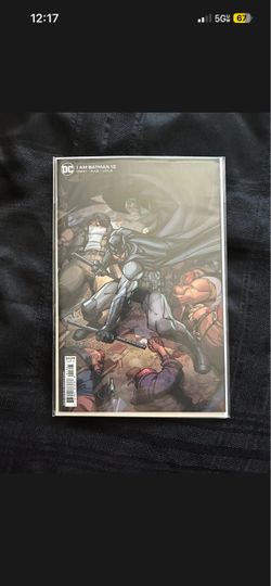 DC I Am Batman 2021 #13 Cover B NM/ VF Mike Bowden Card Stock Variant