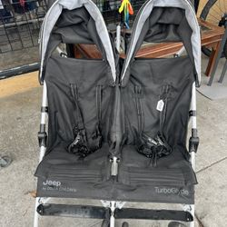 Jeep TurboGlyde Side By Side Double Stroller 