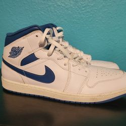 Nike Air Jordan 1 Mid Industrial Blue Size 13