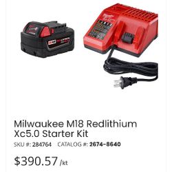 Brand New Milwaukee Xc5 0 Battery And Charger