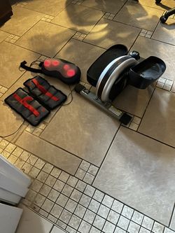 Stamina In Motion Elliptical plus Shiatsu Massager and Ankle weights $60
