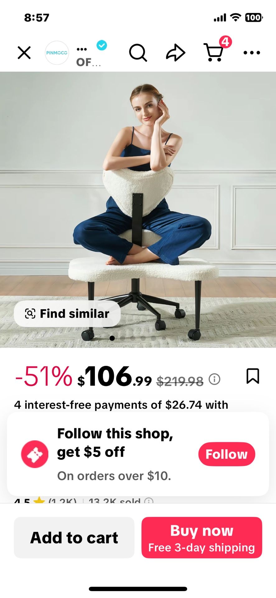 Pink Desk Chair