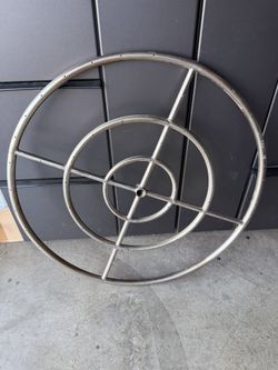 Grand Canyon 6" Stainless Steel Fire Pit Burner Single Ring with 1/2" Hub