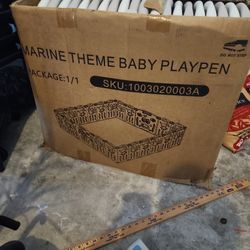 Marine Theme Baby Playpen