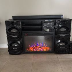 Chimenea Con Stereo