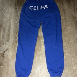 Celine Sweatpants Blue- Size Small