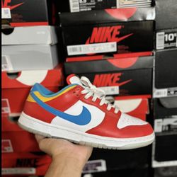 Nike Dunk Low QS LeBron James Fruity Pebbles size 10.5 VNDS