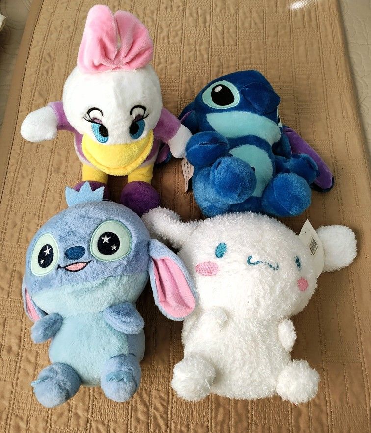 4 Cute Plushies New. Fontana Pickup.