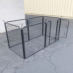 (NEW) $70 Heavy Duty 32” Tall x 32” Wide x 6-Panel Pet Playpen Dog Crate Kennel Exercise Cage Fence 