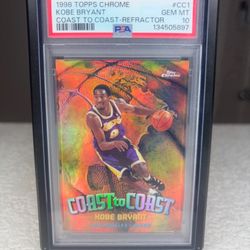 Kobe Bryant Coast To Coast Refractor Psa 10