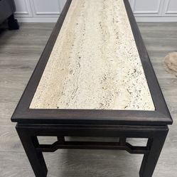 Gorgeous Stone And Wood Coffee Table