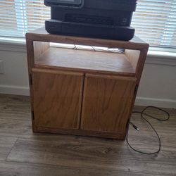 Oak Printer Stand