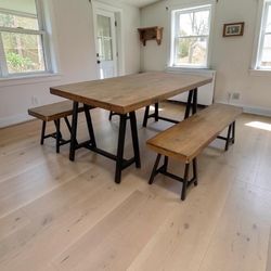Farm table and benches