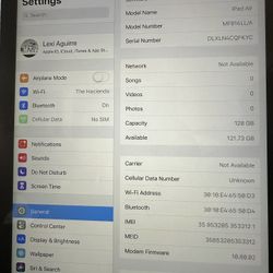 128gb Apple IPad Air with unlocked with Cellular 