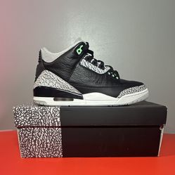 Size 9.5 - Air Jordan 3 Retro Green Glow