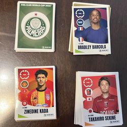 Paninis del mundial de clubes 2025 estas son todas mis repetidas si alguien nesesita ?
