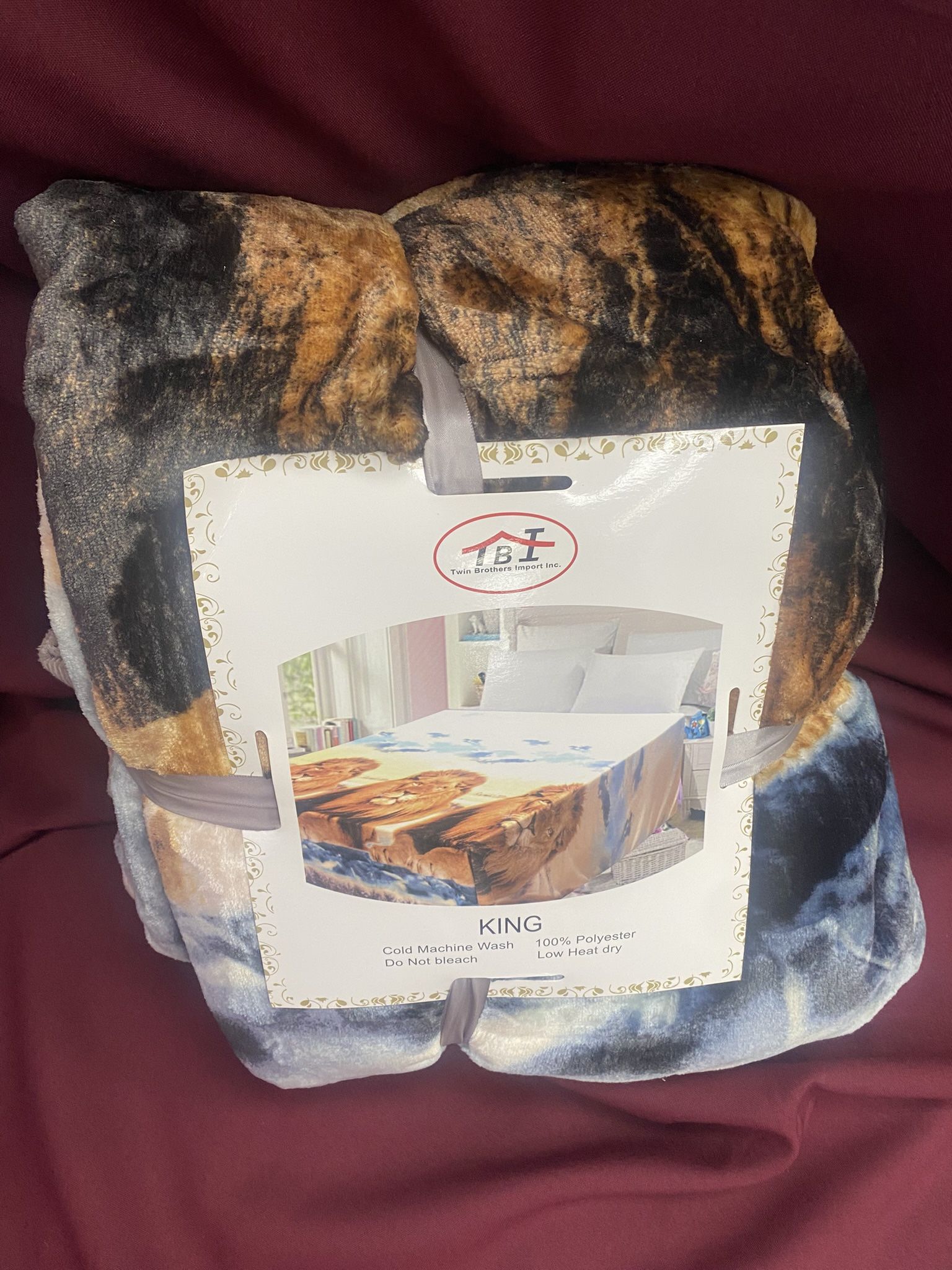 Lion Blanket King Size 