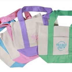 Pink And Purple Trader Joes Totes