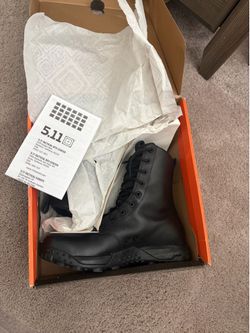 511 Black Leather Tactical Boots Size 10.5  New In Box