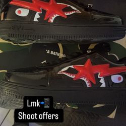 A Bathing Ape Bape Sta Low “shark Black”