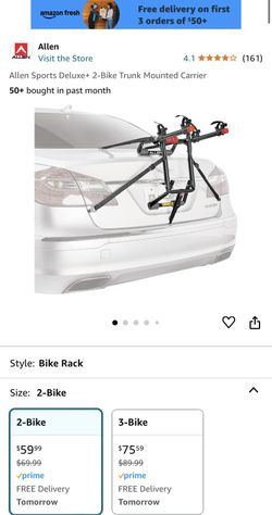 Allen 2 Bike Trunk Mount Bike Rack