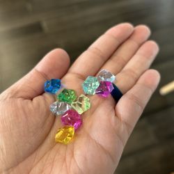 100 piece artifical diamond multi color gem