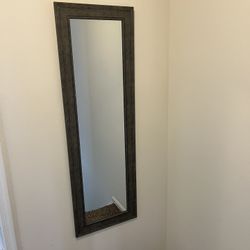 Mirror - Height with Frame = 53”, Width with Frame = 17”