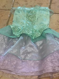 Girls Little Mermaid Princess Ariel Costume Dress
