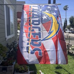 USA Chargers Flag Size 3ftx5ft 