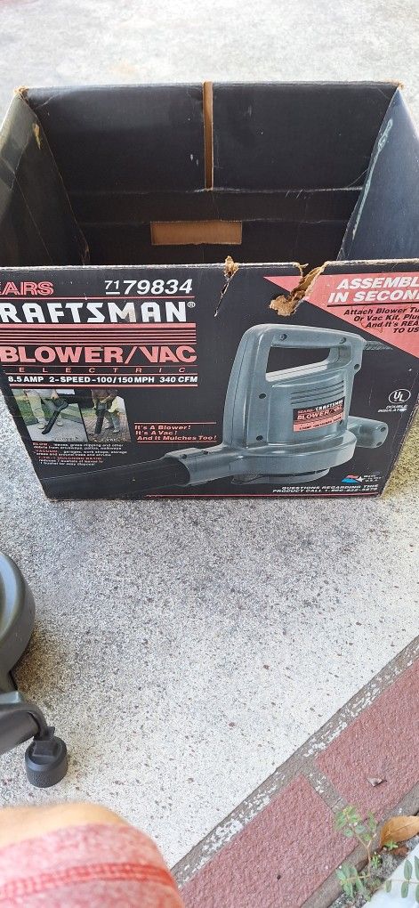 Craftsman Electric Leaf Blower With Gutter Cleaning Kit