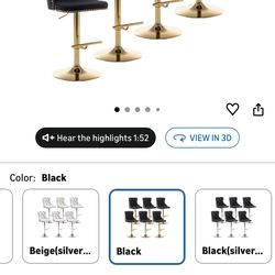 Adjustable bar chairs