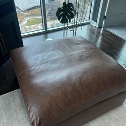 Carmel/Tan Real Leather Sectional