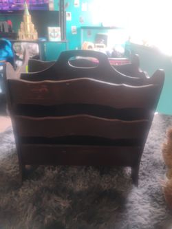 Antique magazine holder
