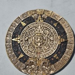 Aztec Calendar Wall Plaque – Decorative Tribal Art Piece