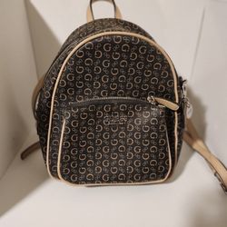 Brown GUESS Mini Backpack