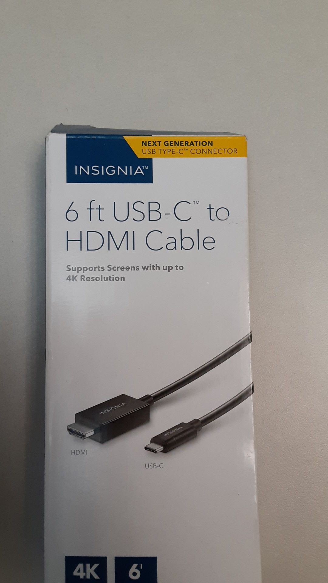 6ft. USB-C to HDMI cable.