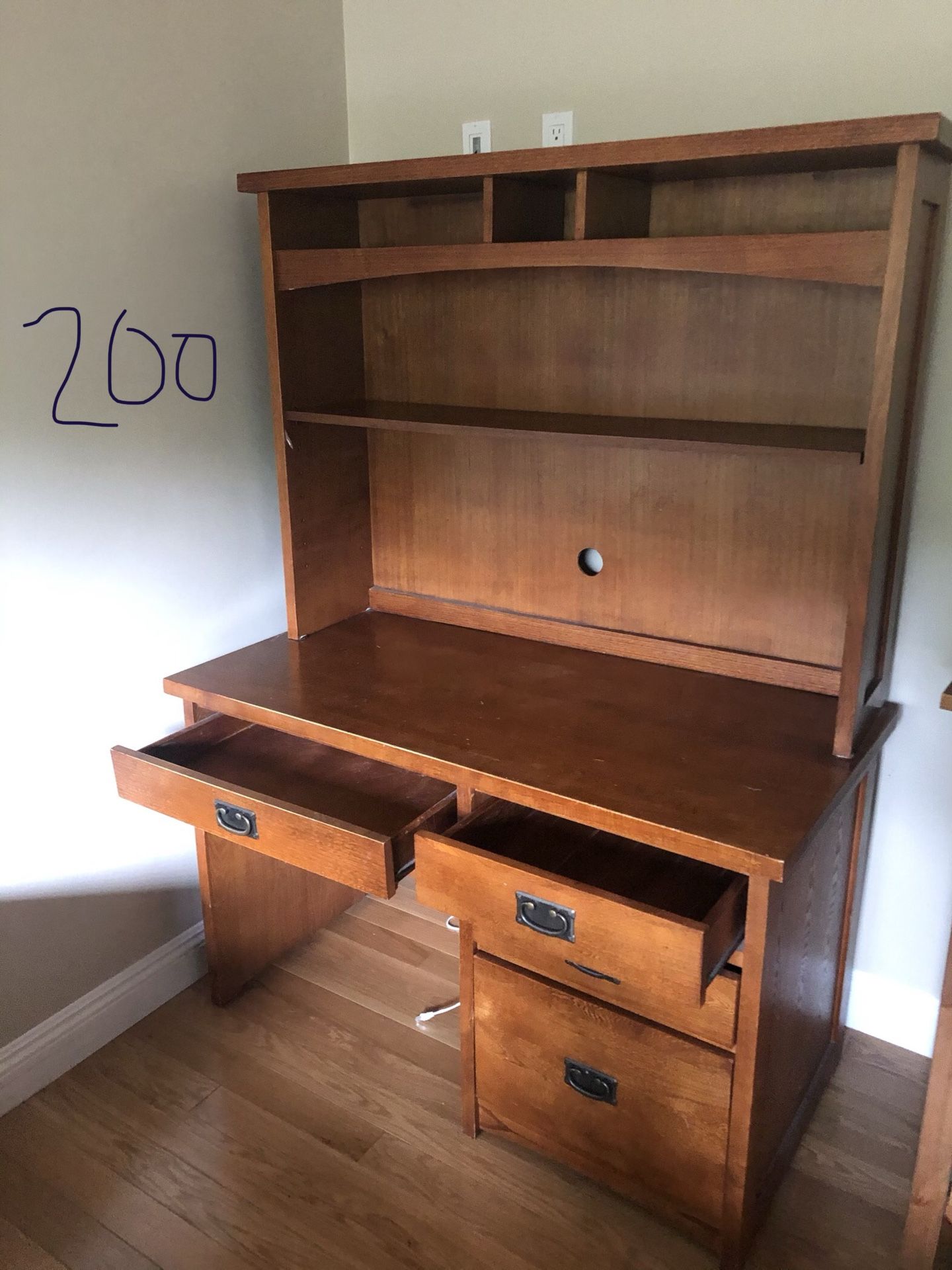 Barn Furniture desk with Hutch