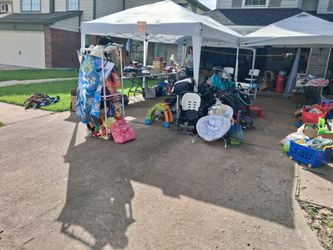 Garage sale all day long and Tomorrow as well
