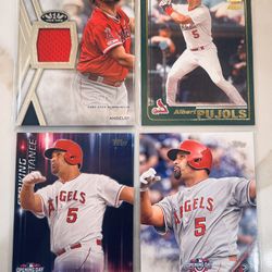 ALBERT PUJOLS CARD LOT. Inc PATCH CARD /355 & RP RC CARD 2016. + 2 More Cards