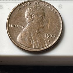 1977 D Penny Error In D