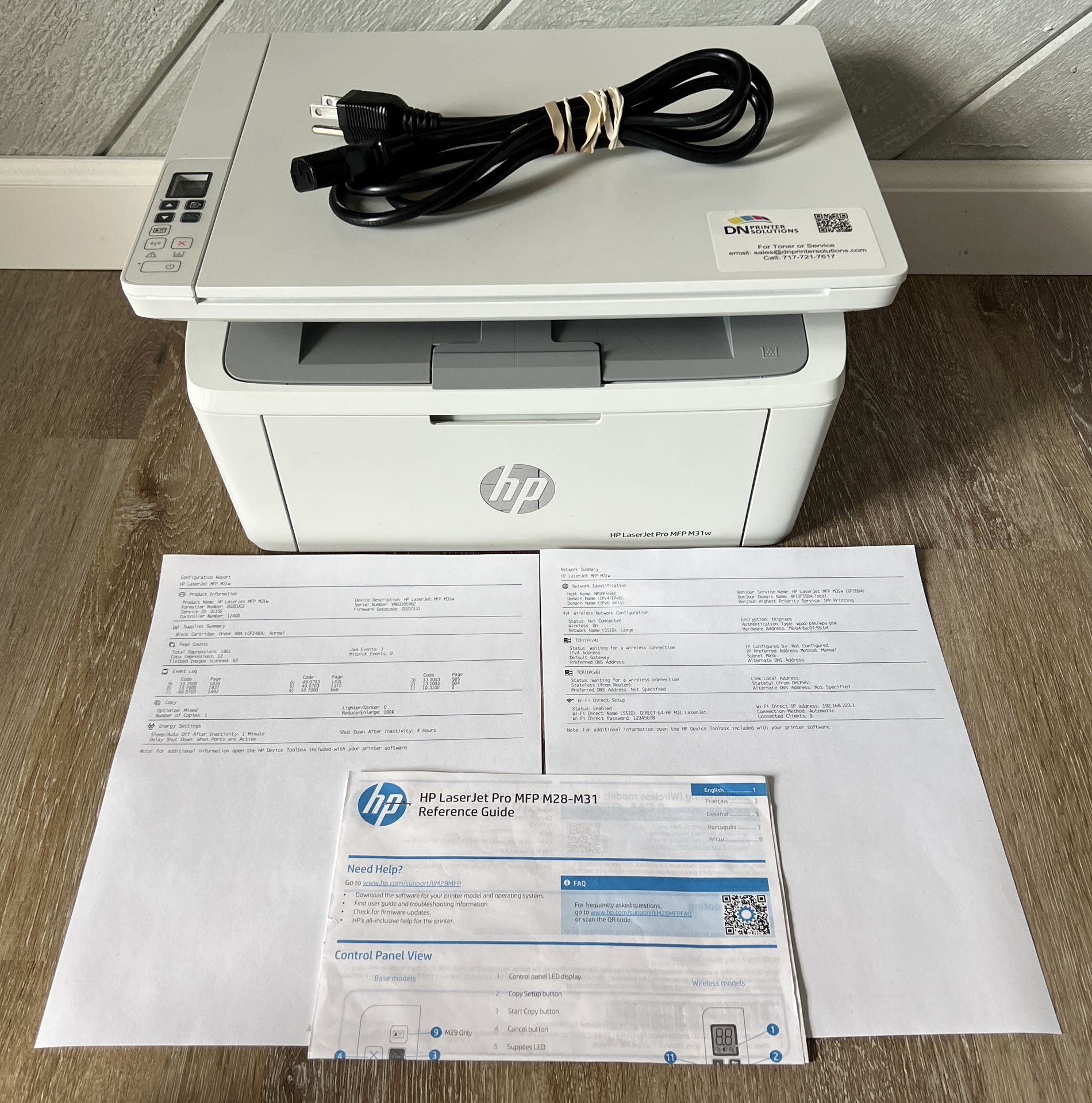 HP Laserjet Pro M31W All in one Wireless Monochrome Laser Printer