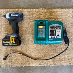 Makita Brushless Drill W/ 3.0 Ah 18v Battery And Battery Charger