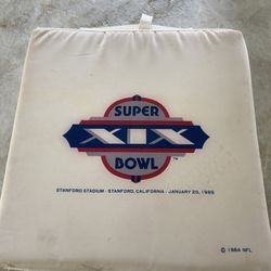 1985 Super Bowl Seat Cushion 