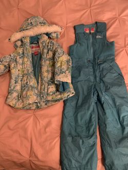 Weatherproof Youth Snow Jacket And Bibs Size 6